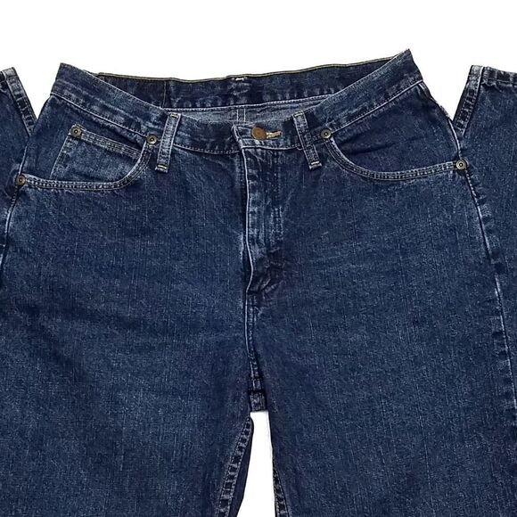 𝅺VINTAGE 80s Wrangler Blues Dark Stonewash Jeans - Picture 4 of 9